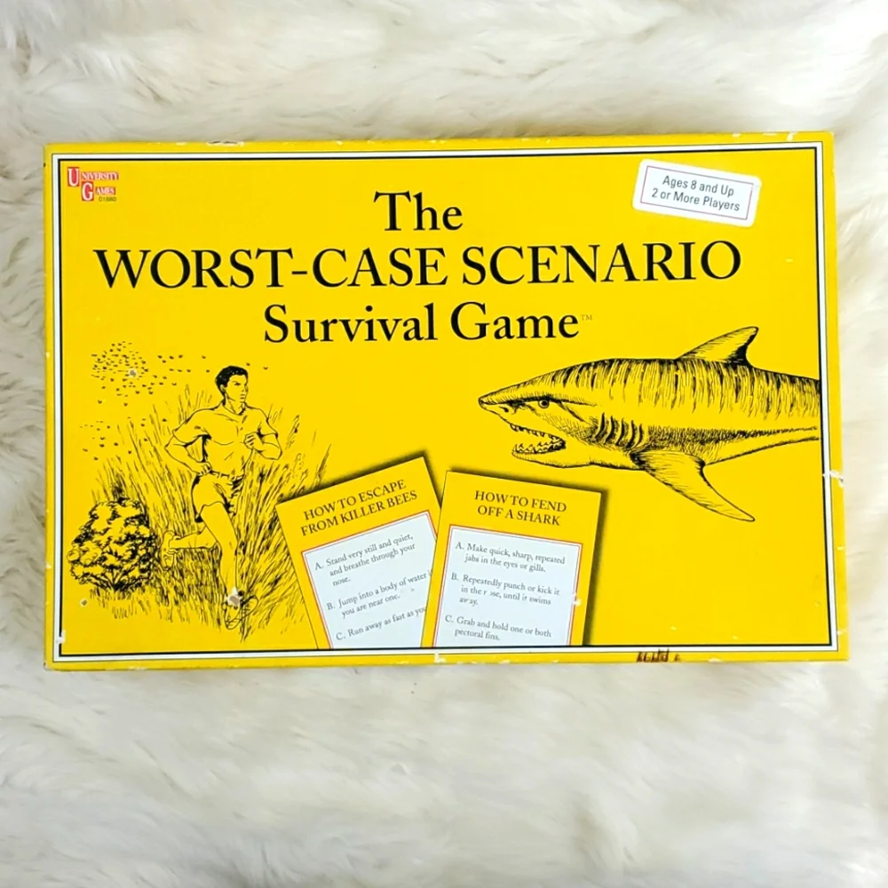 Vintage 2001 University Games The Worst Case Scenario Survival Game